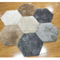 Shaggy rug carpet tile with TPE backing